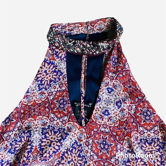 Xtraordinary Embellished Choker Neck Shift Dress size M - Picture 4 of 6